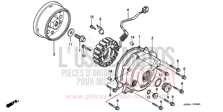GENERATOR von VTR "FireStorm" PEARL FLASH YELLOW (Y163) von 2002